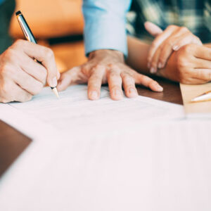 Signing probate estate paperwork